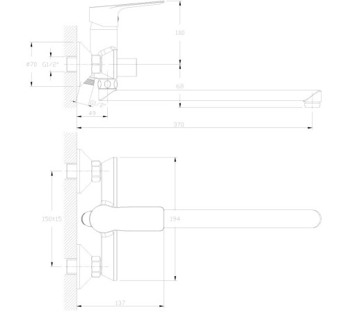 Смеситель Rossinka Silvermix RS27-33