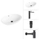 Умывальник Lauter 21709 + Cascade 21СК0655BS + сифон 21635B + дон.клапан 21190B черный матовый