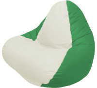Кресло-мешок Flagman Relax Г4.1-004 зеленый/белый