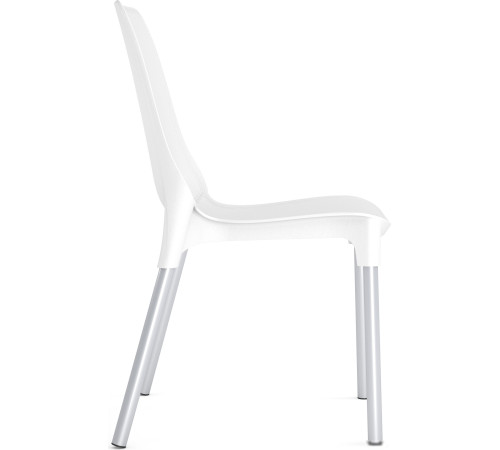 Стул Sheffilton SHT-ST75/S424 белый/хром лак