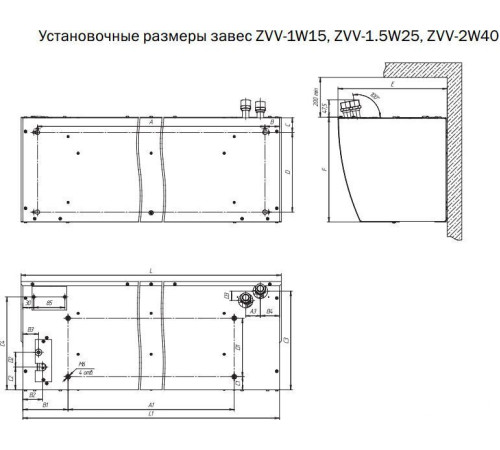 Тепловая завеса ZILON ZVV-1.5W25