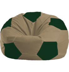 Кресло-мешок Flagman Мяч Стандарт М1.1-83 бежевый/темно-зеленый