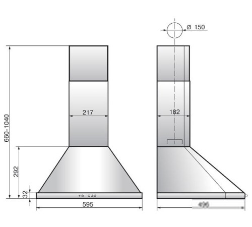 Кухонная вытяжка Elikor Сигма 60П-650-К3Д 942264 антрацит/бронза