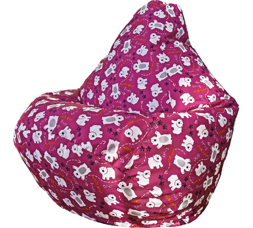 Кресло-мешок Flagman Груша Мега XXXL Street Г3.12-13 белые мишки