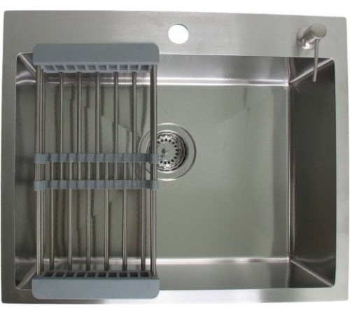 Кухонная мойка Wisent WS-36045D/GER013 с сифоном, дозатором и коландером