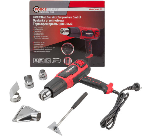 Промышленный фен ForceKraft FK-HG60-2000LED