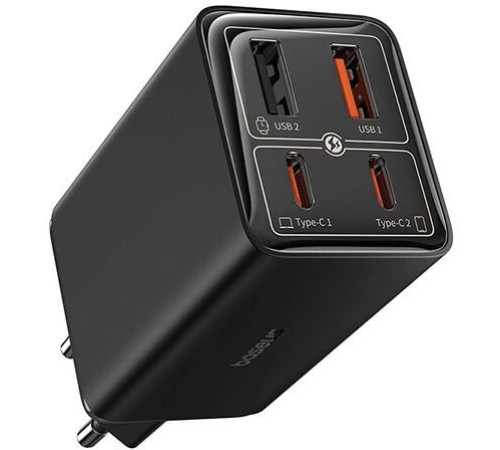 Сетевое зарядное Baseus GaN6 Pro Fast Charger 2C+2U 65W P10162701113-00 черный