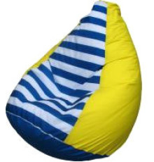 Кресло-мешок Flagman Груша Мега Г3.1-0717 желтый в полоску