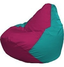 Кресло-мешок Flagman Груша Медиум Г1.1-383 фуксия/бирюзовый