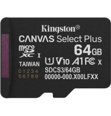 Карта памяти Kingston Canvas Select Plus microSDXC 64GB SDCS3/64GBSP