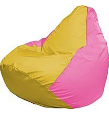 Кресло-мешок Flagman Груша Медиум Г1.1-257 жёлтый/розовый