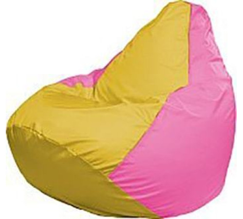 Кресло-мешок Flagman Груша Медиум Г1.1-257 жёлтый/розовый