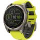 Умные часы Garmin Fenix 8 Solar, Sapphire 47мм титановый серый с желтым ремешком