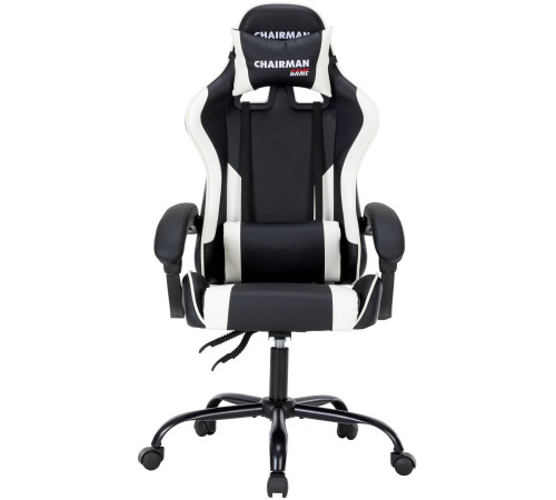 Кресло CHAIRMAN CH41 экокожа, черно-белый