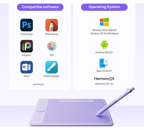 Графический планшет Parblo Intangbo SW черный