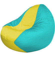 Кресло-мешок Flagman Classic К2.1-41 бирюзовый/желтый