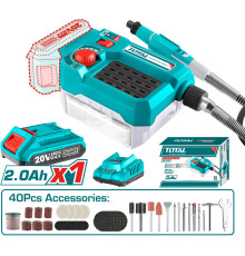 Гравер Total TMGLI20011 с 1-м АКБ, сумка, оснастка