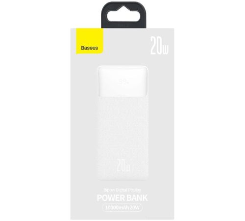 Внешний аккумулятор Baseus Bipow Fast Charge Power Bank 20W 10000mAh белый
