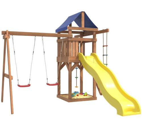 Игровой комплекс National Tree Company С качелями лодочка для улицы и дачи IgroWoods ДП-1