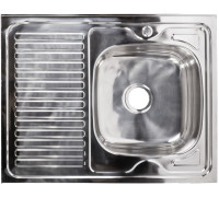 Кухонная мойка AKS Накладная 80x60 правая полированная