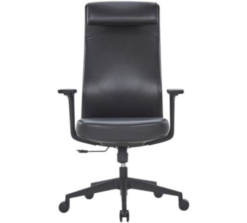 Офисное кресло SitZone CH-366A натуральная кожа, черный