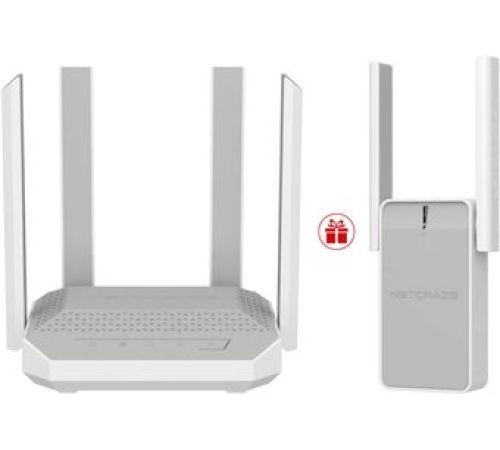 Wi-Fi роутер Netcraze Sprinter NC-3711 + усилитель Wi-Fi Netcraze Buddy 6 NC-3411