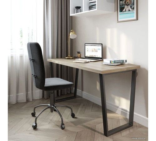 Стол Домус СП013B-K017 12.013.401.07 черный/вяз светлый