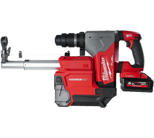 Перфоратор Milwaukee M18 ONE FHPX DEL-552C Fuel One-Key 4933478498 с 2-мя АКБ, кейс