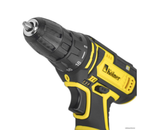 Дрель-шуруповерт Kolner KCD 12-2LC с 2-мя АКБ, оснастка, кейс