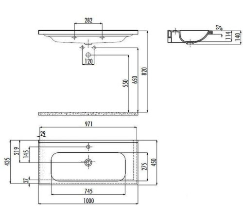 Умывальник Creavit Ideal 45 ID100-00CB00E-0000
