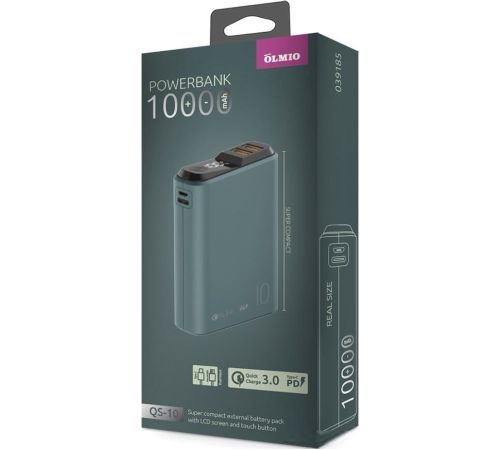 Портативное зарядное устройство Olmio QS-10 10000mAh мурена