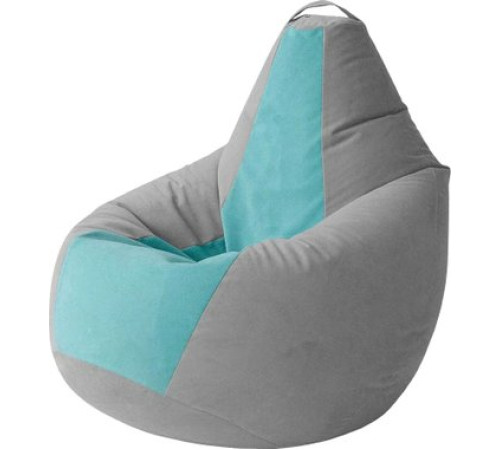 Кресло-мешок Kreslomeshki Груша Kombo XXXL GKV-145x100-SFI сталь/ментол
