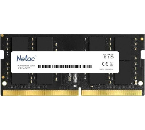 Оперативная память Netac Basic 16ГБ DDR5 SODIMM 4800 МГц NTBSD5N48SP-16