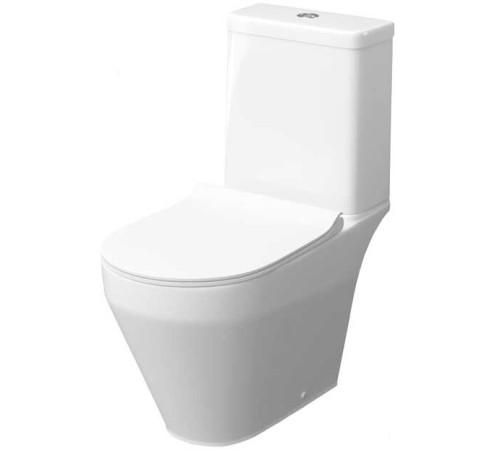 Унитаз напольный Керамин Бари R Бергамо Slim с микролифтом, 2-режимный слив