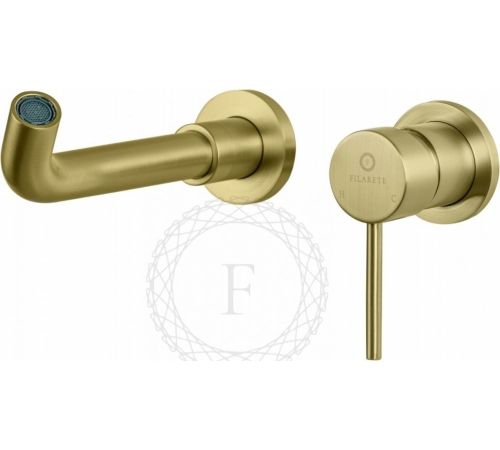 Смеситель Filarete Roun FL4020 матовое золото