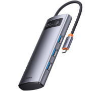USB-хаб  Baseus Metal Gleam Series 4-Port USB-A Hub WKWG070013