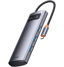 USB-хаб  Baseus Metal Gleam Series 4-Port USB-A Hub WKWG070013