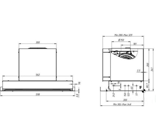 Кухонная вытяжка Elikor Sense 60П-1000 241266 хром