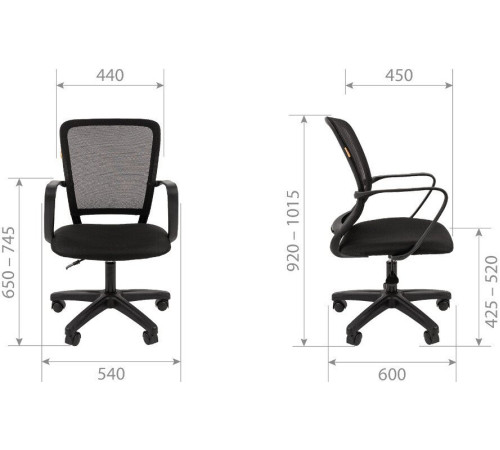 Офисное кресло CHAIRMAN 698 LT TW-04 серый