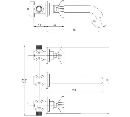 Смеситель Deante Temisto BQT 054D