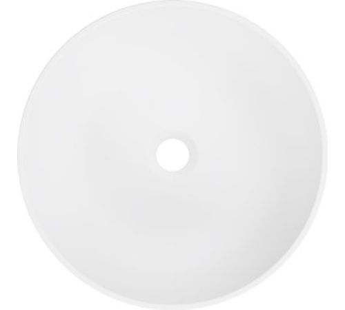 Умывальник Belux Джаз 410 Круг 18, белый матовый/Solid Surface