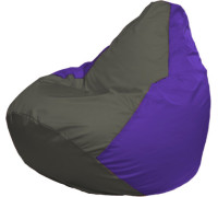 Кресло-мешок Flagman Груша Макси Г2.1-370 фиолетовый/серый темный
