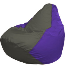 Кресло-мешок Flagman Груша Макси Г2.1-370 фиолетовый/серый темный