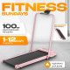 Электрическая беговая дорожка Sundays Fitness Simple Line А01 Plus розовый