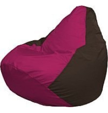 Кресло-мешок Flagman Груша Медиум Г1.1-372 фуксия/коричневый