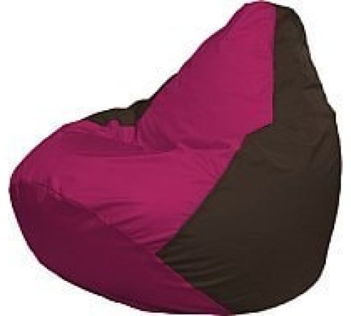 Кресло-мешок Flagman Груша Медиум Г1.1-372 фуксия/коричневый