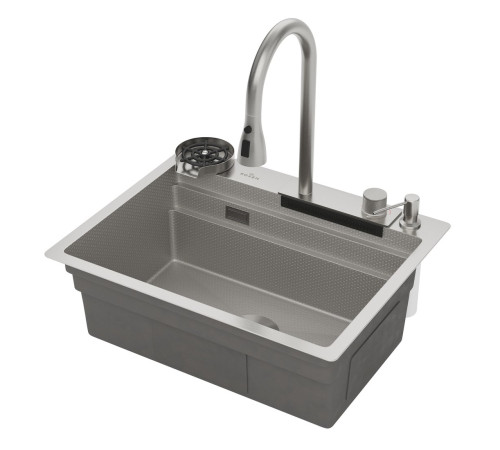 Кухонная мойка Roxen Stage Plus 560250-60-S многофункциональная 8 в 1 60*48/текстурный сатин