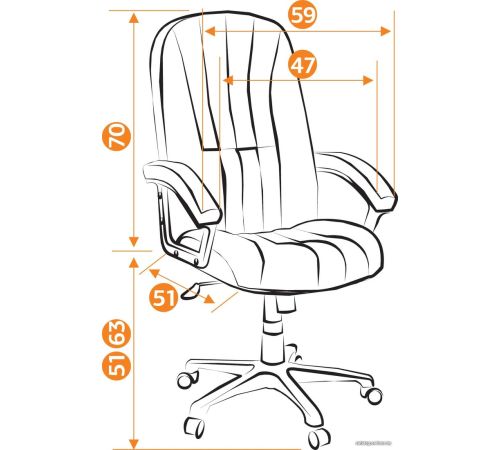 Офисное кресло TetChair CH 888 серый