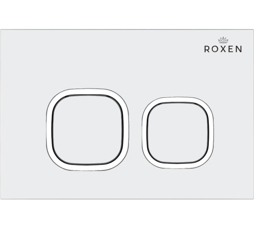 Унитаз подвесной Roxen Vine Tornado в комплекте с инсталляцией StounFix Dual Fresh 6 в 1 979014 кнопка: белый глянцевый