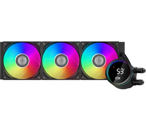 Система жидкостного охлаждения для процессора PCCooler DA360 Pro ARGB Digital черный
